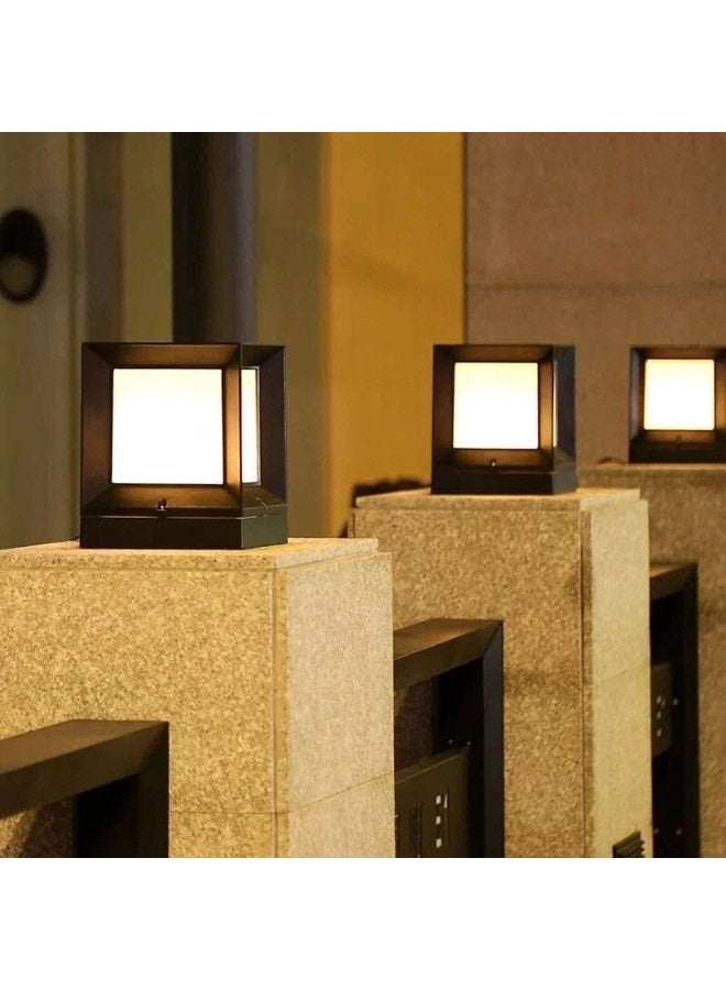 المفتاحة مصباح جداري خارجي WL-910-210 IP65 - مصباح جداري LED مربع عصري مقاوم للماء | أسود | 20 سم × 26 سم | للاستخدام الداخلي والخارجي - Image 2